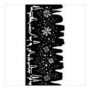 Stamperia Stencil 4.72"x 9.84" - Create Happiness Dewdrops - Snowflakes & Ice*