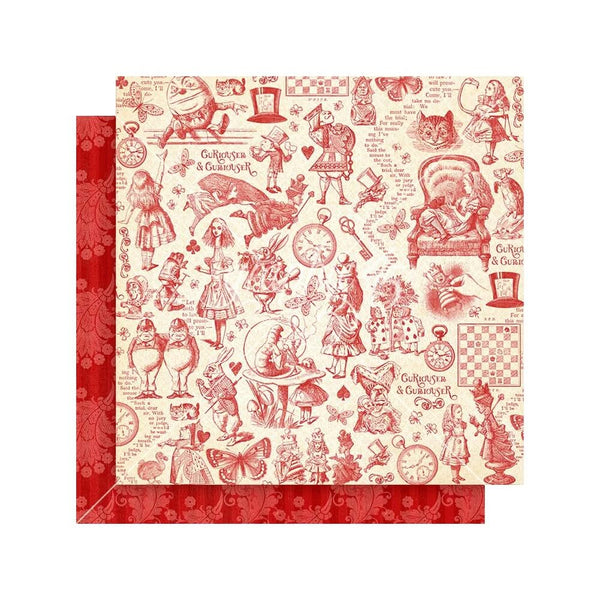 Graphic 45 Collection Pack 8"x 8" - Curiouser & Curiouser