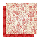 Graphic 45 Curiouser & Curiouser Double-Sided Cardstock 12"x 12" - Always Late