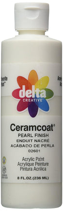 Delta Ceramcoat Metallic Acrylic Paint 8oz Pearl Finish