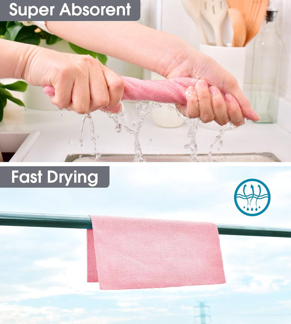 Universal Crafts Clean-Up Cloths 20 Sheets 25cm x 25cm  - Pink