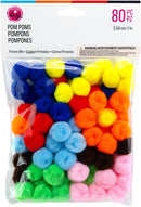 CousinDIY Pom-Poms 1" 80/Pkg Multi-Coloured
