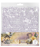 Jenine's Mindful Art Acetate Sheets 6/Pkg White & Dark Purple, Growing & Blooming