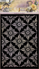 Jenine's Mindful Art Stencil 5.83"X8.27" Celestial Flowers, Growing & Blooming