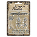 Tim Holtz Idea-Ology Metal Adornments 12/Pkg Halloween