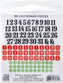 49 And Market Chipboard Set Bits, Mistletoe And Memories