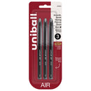 Uni-ball AIR Rollerball Pens Bold Point Black Ink 3/Pack