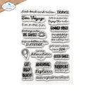 Elizabeth Craft Clear Stamps Summer Travel Sentiments