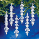 The Beadery Christmas Ornament Kit 6/Pkg Diamond Drops Ornament