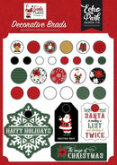Echo Park Decorative Brads Santa Claus