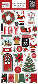 Echo Park Chipboard 6"X13" Accents, Santa Claus
