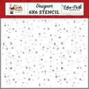 Echo Park Santa Claus Stencil 6"X6" Holiday Night Sky