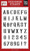 Echo Park Santa Claus Stamp Set Antique Alphabet