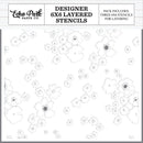 Echo Park Designer Layered Stencil 6"X6" Jungle Floral
