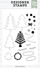 Echo Park Designer Stamp Set Christmas Trees