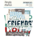 Simple Stories Simple Vintage Flannel Season Bits & Pieces Die-Cuts Sentiment