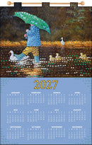 Design Works 2027 Sequin Calendar Felt Applique Kit Rainday