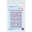 Jack Dempsey Themed Stamped White Quilt Blocks 9"X9" 12/Pkg Rag Dolls