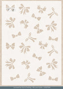 Find It Trading Card Deco Essentials Stencil Golden Bows A5, Golden Whisper