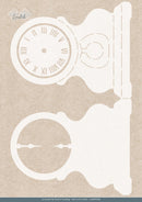 Find It Trading Card Deco Essentials Stencil Timeless Clock A4, Timeless Christmas