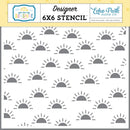 Echo Park You Are My Sunshine Stencil 6"X6" Rise And Shine Sun