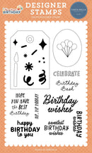 Carta Bella They Say It's Your Birthday Stamp Set Build A Gift Tag