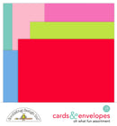 Doodlebug Cards & Envelopes 12/Pkg Oh What Fun