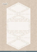 Find It Trading Card Deco Essentials Stencil Frosted Diamond Card A4, Frosted Florals