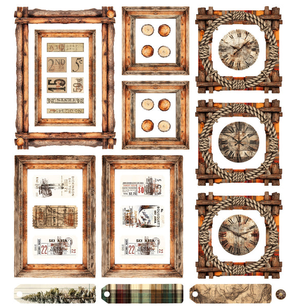 49 And Market Timber and Tweed Ephemera & Frames