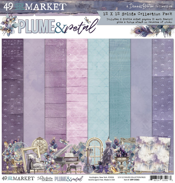 49 And Market Plume &amp; Petal – 12 x12 Solids Collection Pack