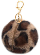 Pepperell Braiding Faux Fur Zipper Poms - Leopard
