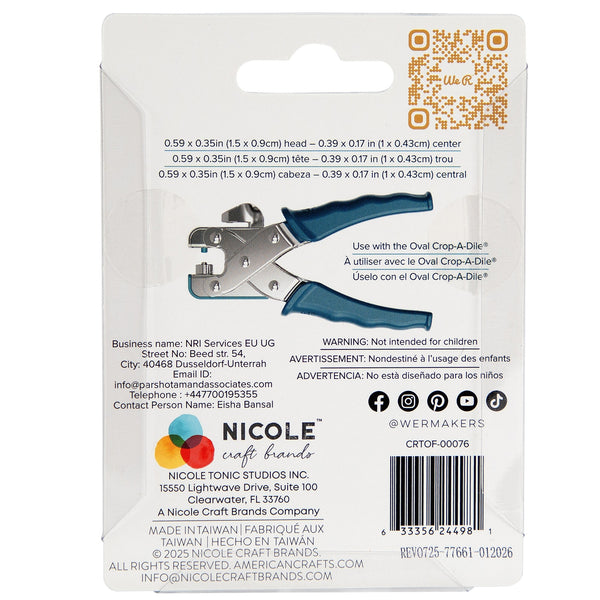 We R Crop-A-Dile Oval Eyelets Silver 50pc
