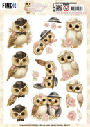 Find It Trading Owlways Yours 3D Pushout Sheet Charm