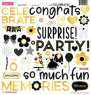 Bella Blvd Ciao Chipboard Stickers 12"X12" Icons, Let's Celebrate!