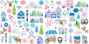 Bella Blvd Cardstock Ephemera Icons, Snowflake Season