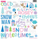 Bella Blvd Ciao Chipboard Stickers 12"X12" Icons, Snowflake Season