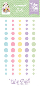 Echo Park Easter Basket adhesive enamel dots in pastel Easter colours