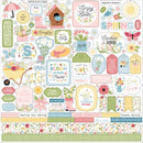 Echo Park In Full Bloom Cardstock Stickers - craft supplies packaging