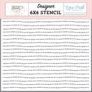 Echo Park In Full Bloom Happy Spring 6x6 Stencil - craft supplies packaging