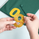 Gold rhinestone number 9 sticker embellishment by Jolee's Boutique