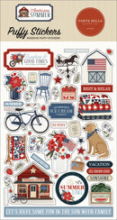 Carta Bella Americana Summer puffy stickers for scrapbooking