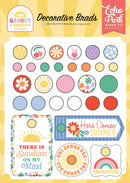 Echo Park Our Groovy Summer enamel dots in pastel colours for scrapbooking and cardmaking