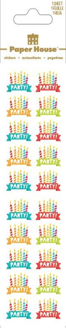 Paper House - Birthday 2 Decorative Scrapbooking Stickers