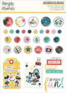 Simple Stories – Decorative Adhesive Brads - Say Cheese Happiest Place