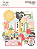 Simple Stories - Pink Lemonade Chipboard Pieces