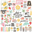 Simple Stories - Pink Lemonade Chipboard Pieces