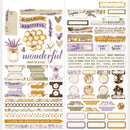 Simple Stories Basics Cardstock Stickers 12"X12" Simple Vintage Lavender Fields