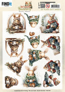 Find It Trading ‚Äì Winter Bunnies 3D Push Out Sheet ‚Äì Cosy Bunnies