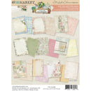 49 and Market From The Garden 6x8 collection pack with floral vintage papers in blush pink, sage, sky blue and soft yellow
