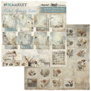 49 And Market Faded Memory Lane 12x12 collection featuring vintage botanical papers, florals and soft neutral textures